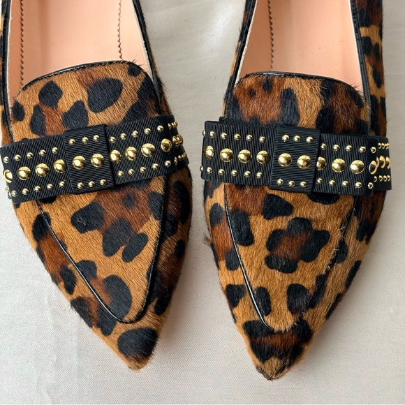 J Crew Calf Fur Leopard Print Flats- 6.5 - Picture 2 of 9